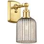 Ballston Bridal Veil 5" Sconce Satin Gold Finish Mercury Shade