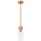 Ballston Bridal Veil 5" Stem Hung Mini Pendant Antique Copper Seedy