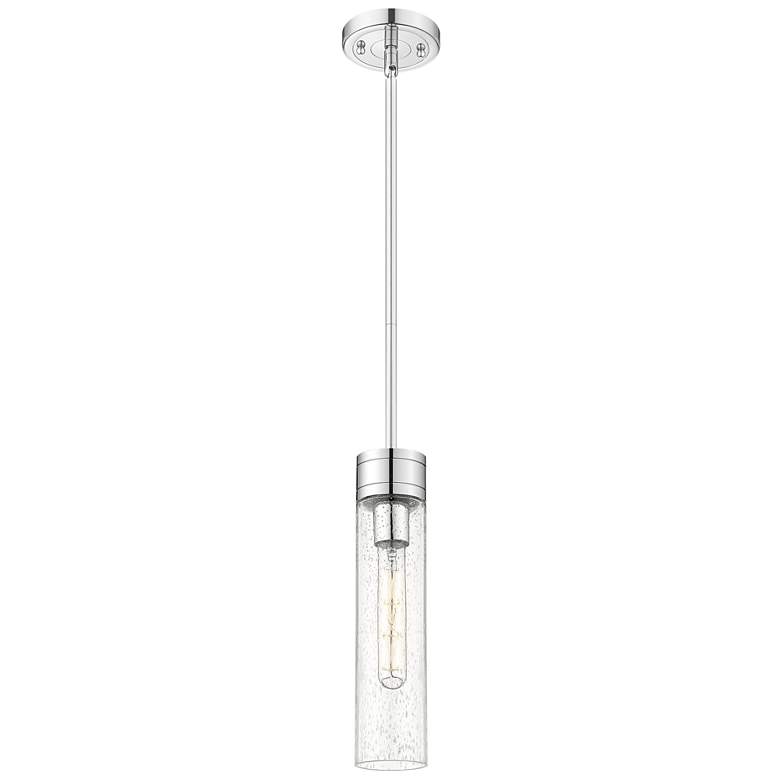 Image 1 Ballston Bridal Veil 5" Stem Hung Mini Pendant Bronze Gloss White