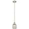 Ballston Bridal Veil 5" Stem Hung Mini Pendant Chrome Princess Blue