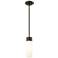 Ballston Bridal Veil 5" Stem Hung Mini Pendant Polished Chrome Light Smoke