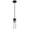 Ballston Bridal Veil 5" Stem Hung Mini Pendant Polished Nickel Light Smoke