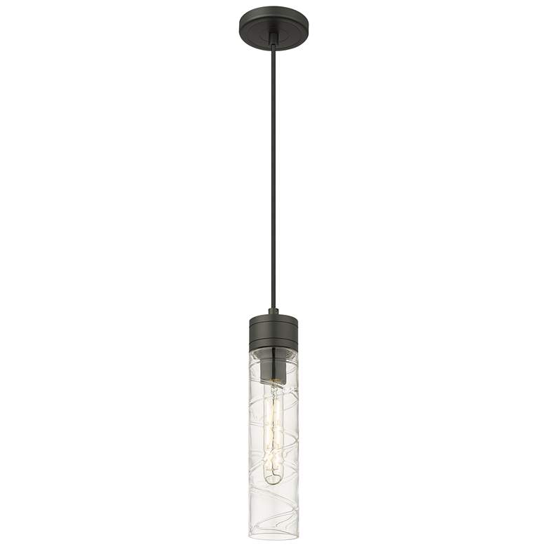 Image 1 Ballston Bridal Veil 5" Stem Hung Mini Pendant Polished Nickel Seedy