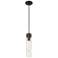 Ballston Bridal Veil 5" Stem Hung Mini Pendant Polished Nickel Seedy