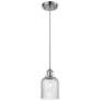Ballston Bridal Veil 5" Stem Hung Mini Pendant Satin Gold Light Smoke