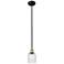 Ballston Bridal Veil 5" Stem Hung Mini Pendant Satin Nickel Princess Blue