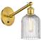 Ballston Bridal Veil 9"H Gold Vertically Adjustable Sconce w/ Clear Sh