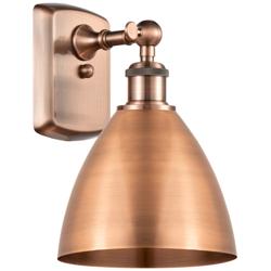Ballston Bristol 10 3/4" High Antique Copper Wall Sconce