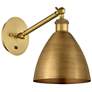 Ballston Bristol 12 1/4" High Brushed Brass Wall Sconce