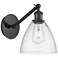 Ballston Bristol 12 1/4" High Matte Black Wall Sconce