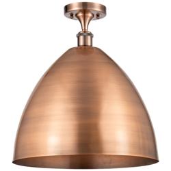 Ballston Bristol 16" Wide Antique Copper Ceiling Light