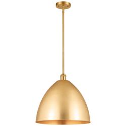 Ballston Bristol 16" Wide Satin Gold Pendant Light