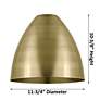 4_Ballston Bristol 12" Wide Matte Black Ceiling Light more views