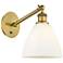 Ballston Bristol 9 1/2" High Brushed Brass LED Wall Sconce