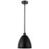 Ballston Bristol 9" Wide Matte Black Mini Pendant
