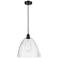 Ballston Bristol Glass 12" Mini Pendant - Oil Rubbed Bronze - Seedy Sh