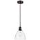 Ballston Bristol Glass 8" Mini Pendant - Oil Rubbed Bronze - Clear Sha