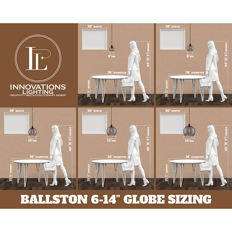 Image 5 Ballston Bristol Glass 8" Mini Pendant - Oil Rubbed Bronze - Matte Whi more views
