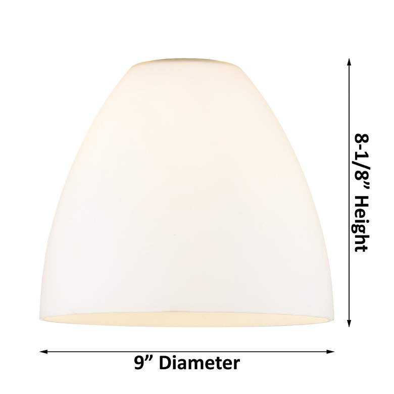 Image 6 Ballston Bristol Glass 9" LED Mini Pendant - Brushed Brass - Matte Whi more views
