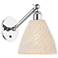 Ballston Bristol Natural 10" High Polished Chrome Adjustable Sconce