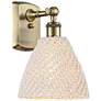 Ballston Bristol Natural 11" High Antique Brass Sconce With
