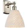 Ballston Bristol Natural 11" High Brushed Satin Nickel Sconce With