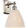 Ballston Bristol Natural 11" High Brushed Satin Nickel Sconce With