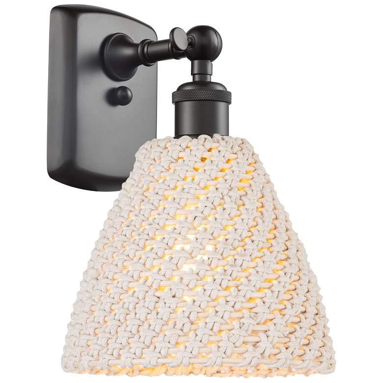 Image 1 Ballston Bristol Natural 11" High Oil Rubbed Bronze Sconce With