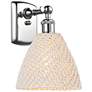 Ballston Bristol Natural 11" High Polished Chrome Sconce With