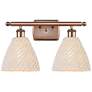 1_Ballston Bristol Natural 18" Wide 2 Light Antique Copper Vanity Light