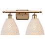 1_Ballston Bristol Natural 18" Wide 2 Light Brushed Brass Vanity Light