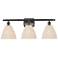 Ballston Bristol Natural 28"W 3 Light Oil Rubbed Bronze Vanity Light