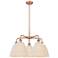 Ballston Bristol Natural 28"W 5 Light Copper Stem Hung Chandelier