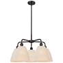Ballston Bristol Natural 28"W 5 Light Oiled Bronze Stem Chandelier