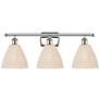 1_Ballston Bristol Natural 28" Wide 3 Light Polished Nickel Vanity Light