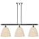 Ballston Bristol Natural 36"W 3 Light Chrome Stem Hung Island Light