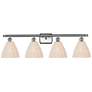 1_Ballston Bristol Natural 38"W 4 Light Brushed Satin Nickel Bath Light