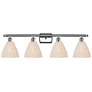 1_Ballston Bristol Natural 38" Wide 4 Light Polished Chrome Vanity Light