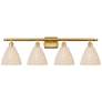 1_Ballston Bristol Natural 38" Wide 4 Light Satin Gold Bath Light With
