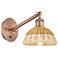 Ballston Bristol Natural II 10" High Antique Copper Adjustable Sconce