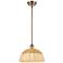 Ballston Bristol Natural II 12"W Antique Copper Stem Hung Mini Pendant