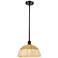 Ballston Bristol Natural II 12"W Oiled Bronze Stem Hung Mini Pendant