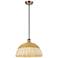 Ballston Bristol Natural II 16"W Antique Copper Cord Hung Mini Pendant