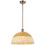 1_Ballston Bristol Natural II 16"W Antique Copper Stem Hung Mini Pendant