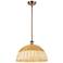 Ballston Bristol Natural II 16"W Antique Copper Stem Hung Mini Pendant