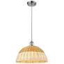 1_Ballston Bristol Natural II 16"W Chrome Cord Hung Mini Pendant