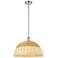 Ballston Bristol Natural II 16"W Chrome Stem Hung Mini Pendant