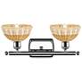 Ballston Bristol Natural II 18"W 2 Light Polished Chrome Vanity Light