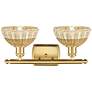 Ballston Bristol Natural II 18" Wide 2 Light Satin Gold Vanity Light