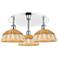 Ballston Bristol Natural II 21"W 3 Light Polished Chrome Flush Mount